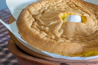 Close-up of dessert in plate