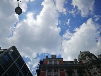 Low angle view of buildings against sky