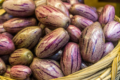 Close-up of fresh vegetables in market