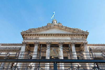 Low angle view of historical building