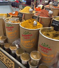 Close-up of food at market stall