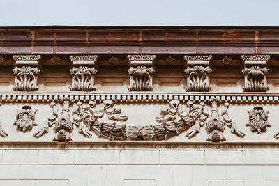 Carving on old building