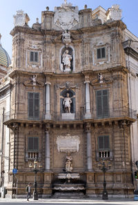 Low angle view of historical building