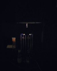 Close-up of illuminated lamp