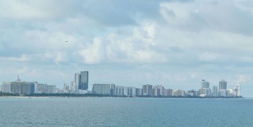 Buildings in city against sky