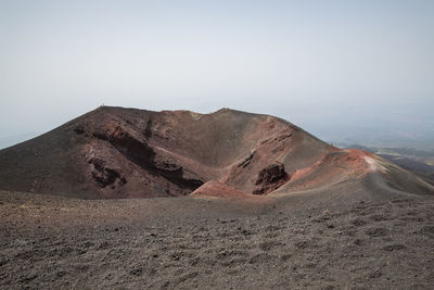 Scenic view of arid landscape against sky