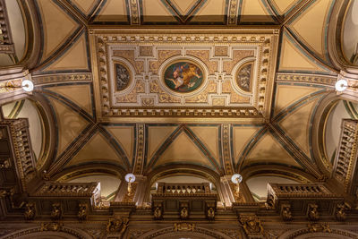 Low angle view of ceiling