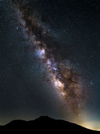 Low angle view of stars in sky