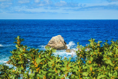 Scenic view of sea against sky