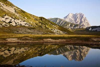 Gran sasso in the national park of abruzzo in italy.