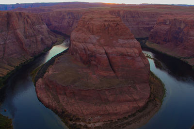 Scenic view of rock formations