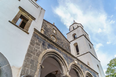 Low angle view of historic building against sky