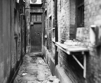 Narrow alley in old town