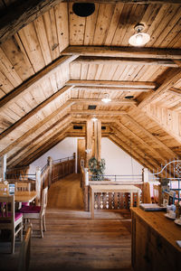 Interior of empty restaurant