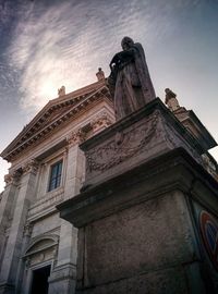 Low angle view of historical building against sky