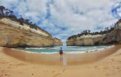 Tourists at beach