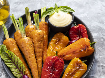 Close-up of food in plate