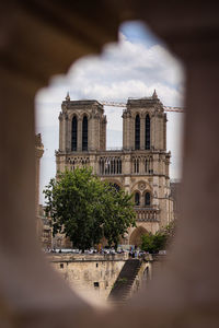 Low angle view of historic building