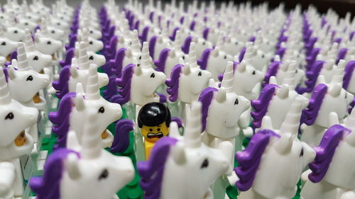 Full frame shot of purple objects