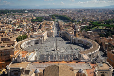 High angle view of st peter square