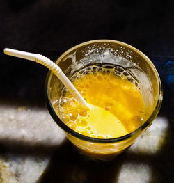 Close-up of drink on table