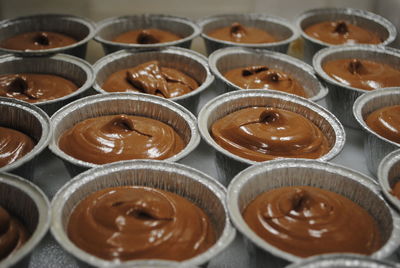 Close-up of souffles