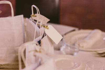 Close-up of food on table in restaurant