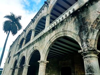 Low angle view of historical building