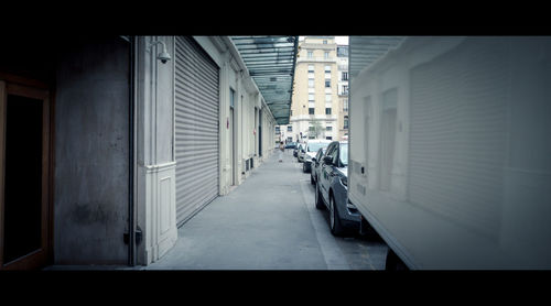 Empty corridor of building