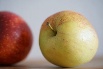 Close-up of apple on table