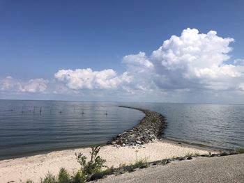 Scenic view of sea against sky