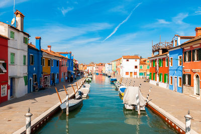 Boats in canal