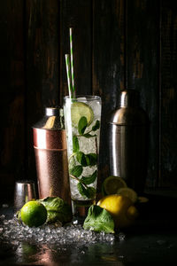 Close-up of drink on table