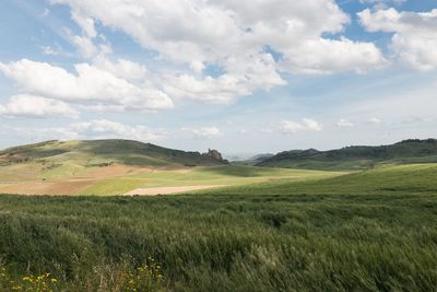 Scenic view of landscape against sky