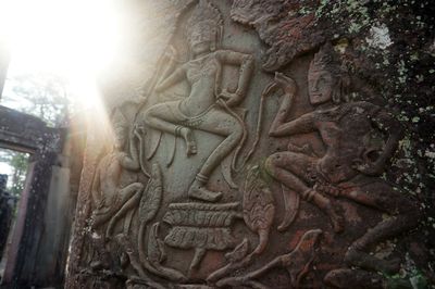 Low angle view of statue