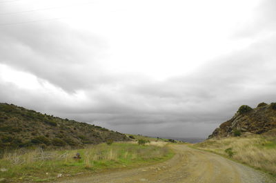 Road amidst landscape against sky