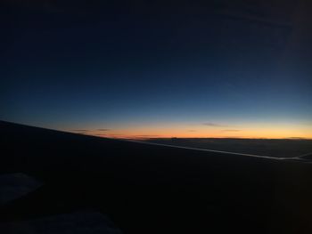 Scenic view of landscape at sunset