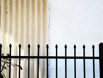 Close-up of closed wooden door