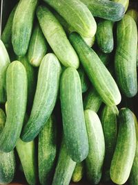 Full frame shot of vegetables at market stall