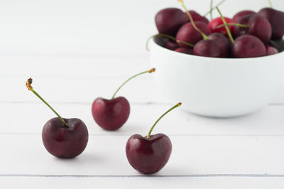 Close-up of apples in bowl
