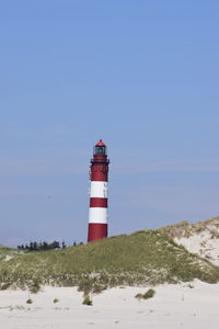 Lighthouse against clear sky