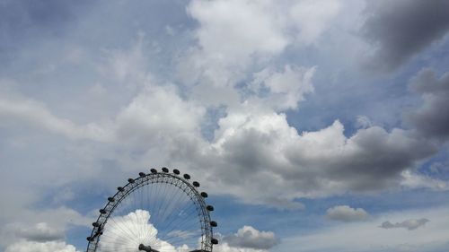 Low angle view of cloudy sky