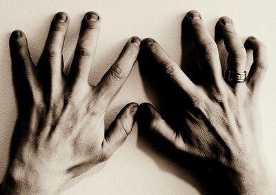 Close-up of human hand