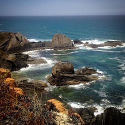 Scenic view of sea against sky