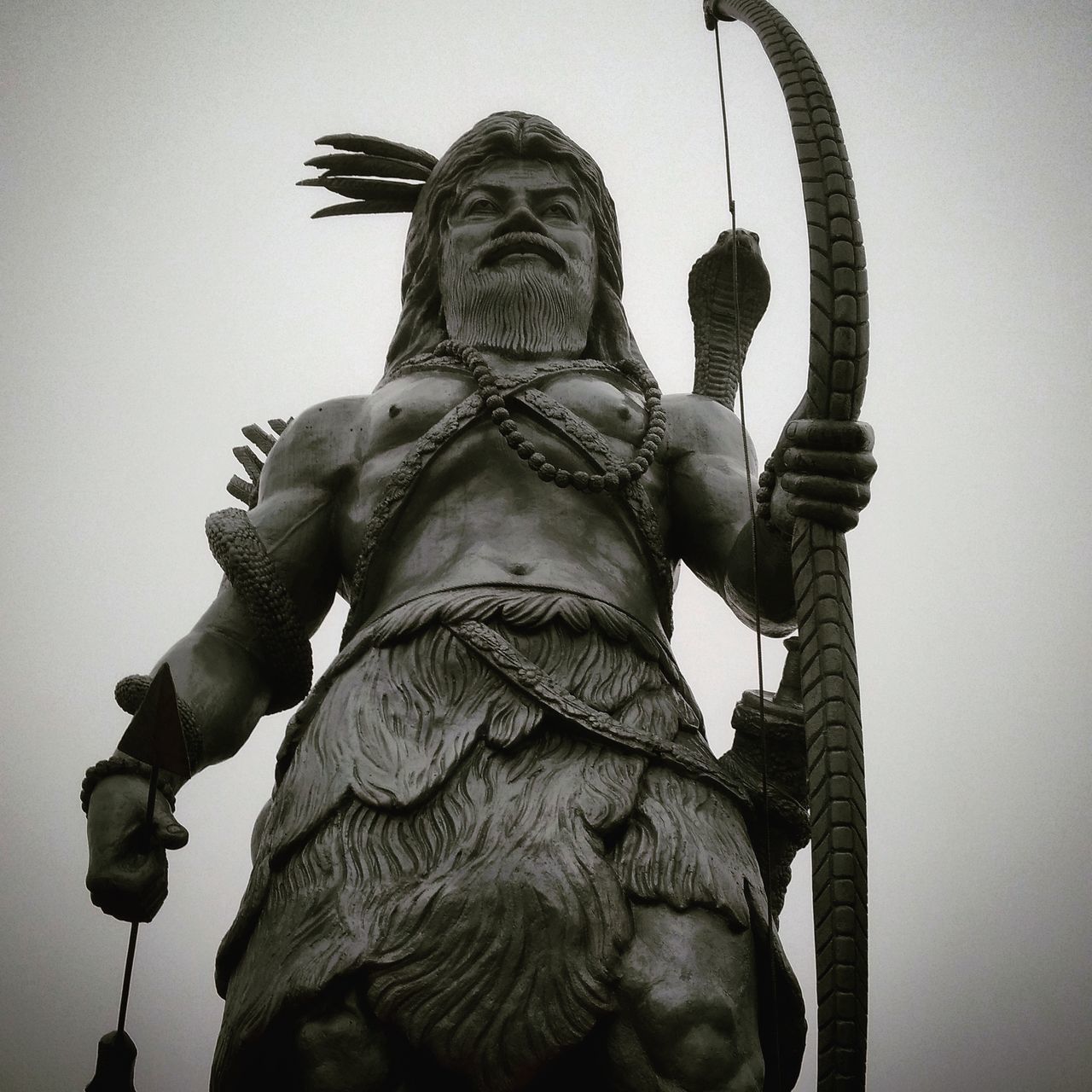 LOW ANGLE VIEW OF STATUE IN CITY AGAINST SKY