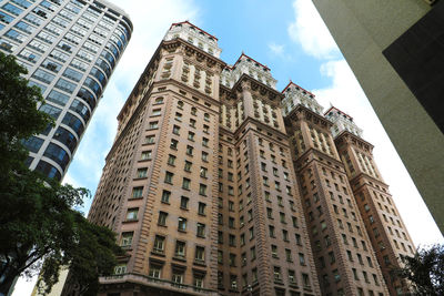 Low angle view of buildings against sky