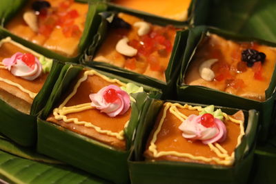 Close-up of chopped vegetables on plate