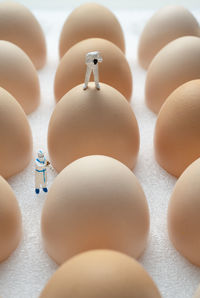 Quality inspection on eggs