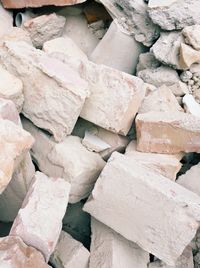 Close-up of stack of stones