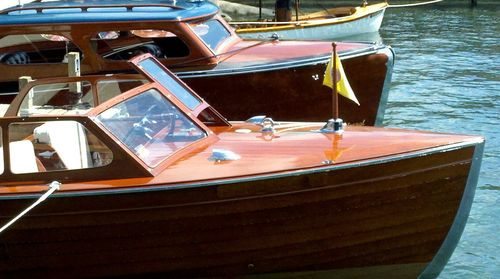 Boats in sea